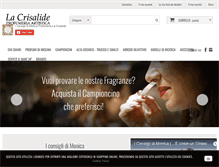 Tablet Screenshot of profumerialacrisalide.com